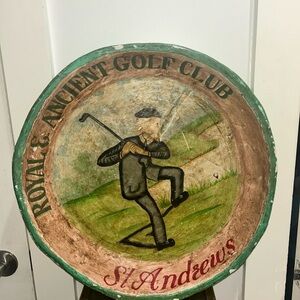 Vintage St. Andrews Golf Club Wall Plaque